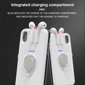 Bluetooth headset phone case integrated design
